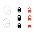 Miniatyrbillede 2 af 3: JABRA Jabra Eargel Pack Stealth Uc 6 Eargels 2 Earhooks