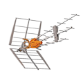 Pikkukuva 1 / 2: DVB-T/T2 Utomhus antenn 45 dB VHF