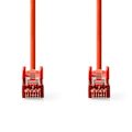 Pikkukuva 3 / 4: Nedis CAT6 Verkkokaapeli | RJ45 uros | RJ45 uros | S/FTP | 2.00 m | Pyöreä | LSZH | Punainen | Label