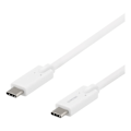 Pikkukuva 1 / 2: DELTACO USB-C-kaapeli, 5Gbit/s, 5A, 2m, valkoinen