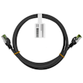 Miniatyrbillede 3 af 9: Goobay GHMT-certificeret CAT 8.1 netværkskabel, S/FTP (PiMF), sort kobberleder, LSZH halogenfri kabelkappe, 3 m