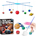 Miniatyrbillede 2 af 6: Hængende model af solsystemet + selvlysende farve