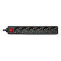 Pikkukuva 2 / 4: DELTACO outlet 6xCEE 7/3 1xCEE 7/7 switch 3m black