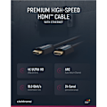 Miniatyrbillede 4 af 8: ClickTronic Premium Höghastighets HDMI™-kabel med Ethernet Premi