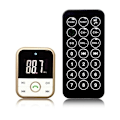 Miniatyrbillede 3 af 10: FM-sender med Bluetooth-håndfri og billader (guld)