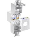 Miniatyrbild 4 av 5: Goobay Keystone-modul RJ45 CAT 6A, STP, slim-line 14,7 mm bred, crocodile typ, klämlist för IDC-montering (verktygsfri)