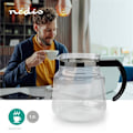 Pikkukuva 7 / 8: Nedis Lasi Kahvikannu | Sopii käytettäväksi: Moccamaster K / KB/ 1 0PL / Excellent 10S | 1.2 l | Musta