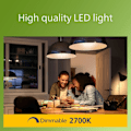 Miniatyrbillede 6 af 9: Philips LED E27 Normal 4W (60W) Klar Dimbar 840lm 2700K Energiklass A