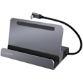 Miniatyrbillede 1 af 9: LogiLink USB-C-dockingstation 6-i-1 iPad/Steam Deck m.m