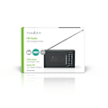 Miniatyrbillede 9 af 11: Nedis FM-radio | Bærbart design | AM / FM | Batteri | Analog | 1.5 W | Sort hvid skærm | Hovedtelefonudgang | IP20 | Sort