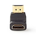 Miniatyrbild 4 av 9: Nedis HDMI™ Adapter | HDMI™ Kontakt | HDMI™ Utgång | Guldplaterad | Vinklat 90° | ABS | Svart | 1 st. | Låda