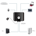Miniatyrbillede 3 af 3: ATEN US224 manuel USB 2.0-switch, 2 computere til 4 enheder, 4xUSB Typ