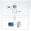 Pikkukuva 6 / 6: aten DisplayPort Kaapeli DisplayPort Uros - VGA Naaras 0.15 m Valkoinen