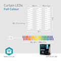 Pikkukuva 8 / 11: Nedis SmartLife Jouluvalot | Verho | Wi-Fi | RGB | 180 LED's | 3 m | Android™ / IOS