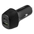 Miniatyrbillede 1 af 6: DELTACO USB car charger, 1x USB-C, PD 18 W, 1x USB-A, 18 W, total 36 W