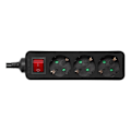 Pikkukuva 1 / 4: DELTACO outlet 3xCEE 7/3 1xCEE 7/7 switch 1,5m black