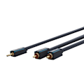 Miniatyrbillede 2 af 8: ClickTronic 3,5 mm AUX til RCA-adapterkabel, stereo Premiumkabel