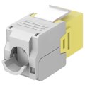 Miniatyrbild 4 av 5: Goobay Keystone-modul RJ45 CAT 6A, UTP 16,5 mm bred, krokodiltyp, klämlist för verktygslös IDC-montering