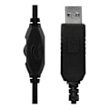 Pikkukuva 5 / 7: DELTACO USB-kuulokemikrofoni, 40mm elementit, 32Ohm, 20Hz-20kHz, musta