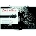 Miniatyrbillede 2 af 3: CONTE Black 2B Sketch Carre Crayon Cap In Plastic Box