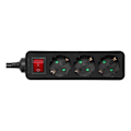 Pikkukuva 2 / 4: DELTACO outlet 3xCEE 7/3 1xCEE 7/7 switch 3m black