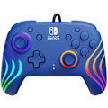 Pikkukuva 2 / 6: PDP Gaming Afterglow Wave Wired Controller -langallinen peliohjain, sininen, Switch