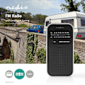 Miniatyrbillede 10 af 11: Nedis FM-radio | Bærbart design | AM / FM | Batteri | Analog | 1.5 W | Sort hvid skærm | Hovedtelefonudgang | IP20 | Aluminium / Sort