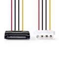 Pikkukuva 3 / 4: Nedis Sisäinen Virtakaapeli | SATA 15-Pin uros | Molex naaras | Kullattu | 0.15 m | Pyöreä | PVC | Monivärinen | Kirjekuori
