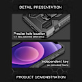Miniatyrbillede 4 af 8: Robust etui med stativ til iPhone 13 Pro, Sort Svart
