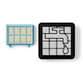 Pikkukuva 2 / 10: Nedis HEPA Filter Set | Korvaus: Philips | HEPA-suodatin ja moottorisuodatin | H11