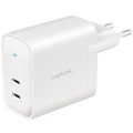 Miniatyrbild 1 av 7: LogiLink USB-laddare 2 x USB-C PD 40W GaN