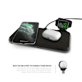 Miniatyrbillede 9 af 9: Zens Dual Bordlader Qi Liberty 16 spoler 2x15W Stofoverflade (Apple & Samsung QC)