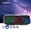 Pikkukuva 6 / 11: Nedis Pelinäppäimistö Langallinen | USB Type-A | Kalvonäppäiminä | LED | QWERTY | ND Näppäinasettelu | USB Virta | Virtakaapelin pituus: 1.30 m | Mult