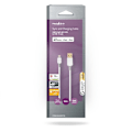 Pikkukuva 5 / 5: Nedis Lightning Kaapeli | USB 2.0 | Apple Lightning 8-Pin | USB-A Uros | 480 Mbps | Kullattu | 3.00 m | Pyöreä | PVC | Harmaa / Valkoinen | Laatikko