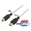 Pikkukuva 3 / 4: DELTACO USB 2.0 -kaapeli, Type A uros - Type B uros, 1m
