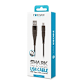 Pikkukuva 3 / 3: Forever Shark - USB type-C-kaapeli, musta