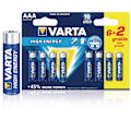 Pikkukuva 2 / 8: Varta Alkaliparisto AAA 1.5 V High Energy 8-Monipakkaus
