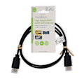 Pikkukuva 4 / 4: Nedis High Speed ​​HDMI ™ Kaapeli Ethernet | HDMI™ liitin | HDMI™ liitin | 4K@30Hz | ARC | 10.2 Gbps | 1.00 m | Pyöreä | PVC | Musta | Label