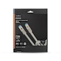 Pikkukuva 4 / 5: Nedis CAT6a verkkokaapeli | S/FTP | RJ45 uros | RJ45 uros | 10.0 m | Snagless | Pyöreä | Punottu / PVC | Hopea | Laatikko kannella ja ikkunalla
