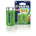 Pikkukuva 1 / 7: Varta Ladattava Ni-MH-Akku C | 1.2 V DC | 3000 mAh | Esiladattu | 2 - Läpipainopakkaus | HR14 | Keltainen / Vihreä