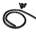 Miniatyrbillede 1 af 10: Nedis Kabel Management | Spiral ærme | 1 stk. | Maksimal tykkelse på kabel: 16 mm | PE | Sort