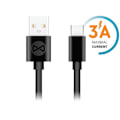 Pikkukuva 1 / 3: Forever-kaapeli USB - USB-C 1.0 m 3A, musta