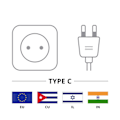 Pikkukuva 8 / 8: Goobay Förlängningskabel Europlug, 3 m, vit Europlug (typ C, CEE 7/16) > Europeiskt uttag
