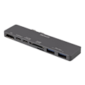 Miniatyrbillede 1 af 5: DELTACO Dual USB-C dock for MacBook Pro 2016, Thunderbolt 3, 100W USB-