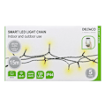 Miniatyrbillede 11 af 11: WiFi light chain, 15m, 120 led, adapter,IP44,WW
