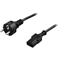 Pikkukuva 2 / 3: Maadoitettu laitekaapeli PC- & seinäk,suoraCEE7/7-suoraIEC60320C13 3m