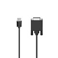 Miniatyrbillede 1 af 3: Hama DisplayPort til DVI-kabel Ultra-HD 4K Sort 1,5m