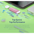Pikkukuva 8 / 10: Transcend Portabel Mini SSD ESD300C USB-C 2TB 10Gbps (R1050/W950 Mb/s) Silver