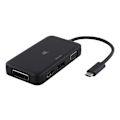 Miniatyrbild 1 av 4: DELTACO USB-C till HDMI/DP/DVI/VGA-adapter, 4K, DP Alt Mode, svart