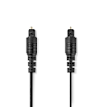 Pikkukuva 2 / 4: Nedis Optinen Audiokaapeli | TosLink uros | TosLink uros | 1.00 m | Pyöreä | PVC | Musta | Laatikko